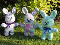 Mini Knitted Rabbits - Jean Greenhowe Pattern
